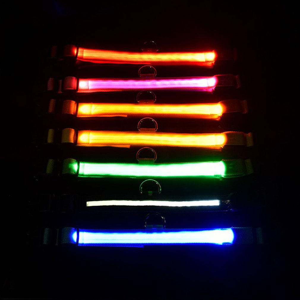 LED Luminous Pet Collar USB Rechargeable Type - stevesdecorandpets