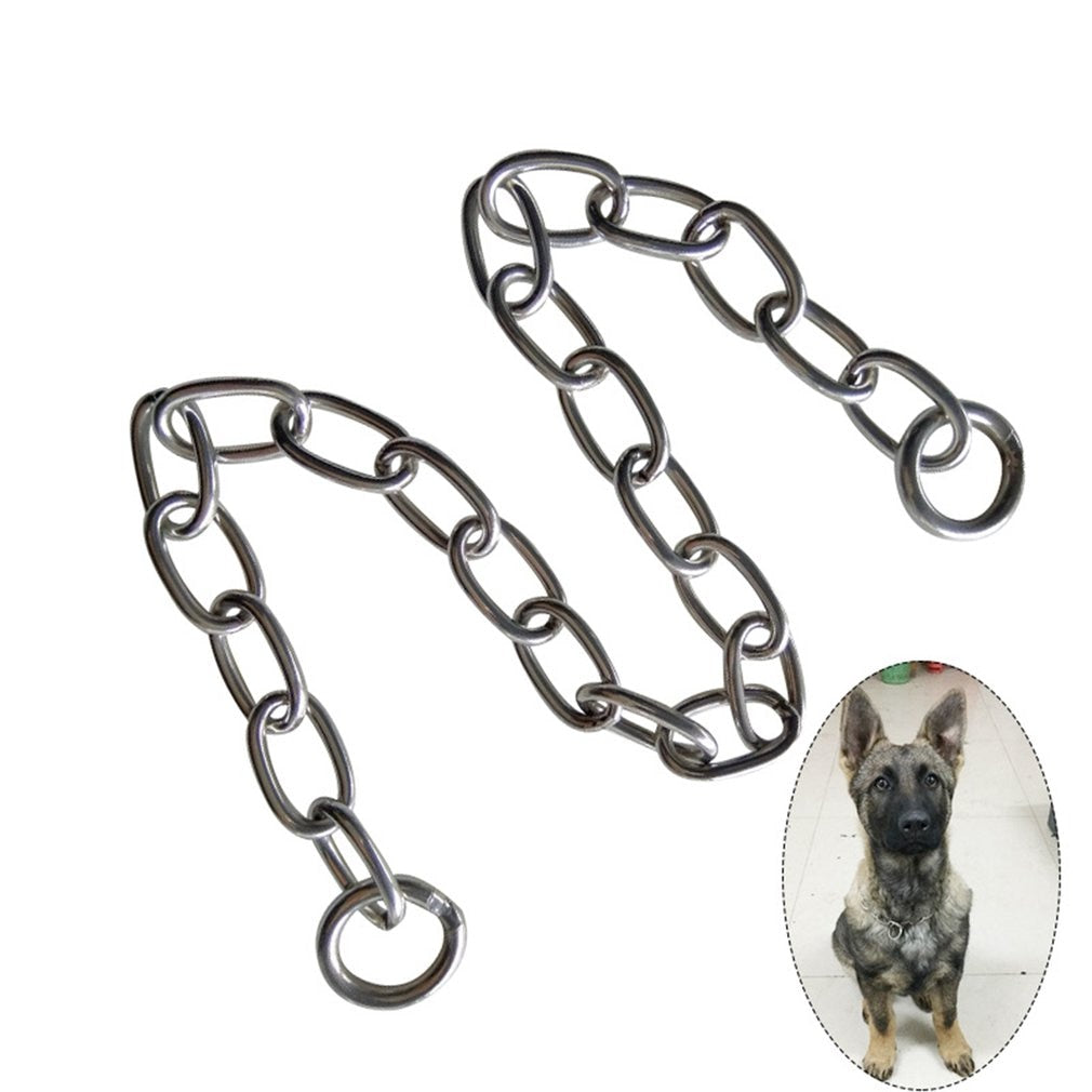 Heavy Duty Solid Stainless Steel Dog Choke Chain Collar / Big Breeds - stevesdecorandpets