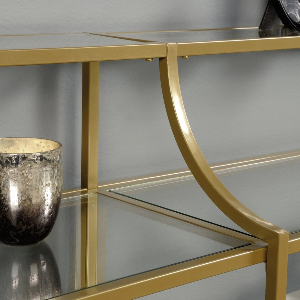 Console Table, Gold Finish - stevesdecorandpets