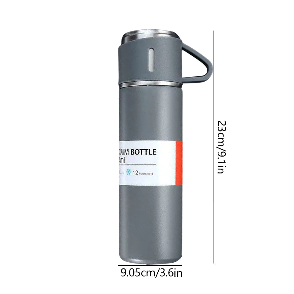 500ml Stainless Steel Double-Layer Insulated coffee / Water Bottle - stevesdecorandpets