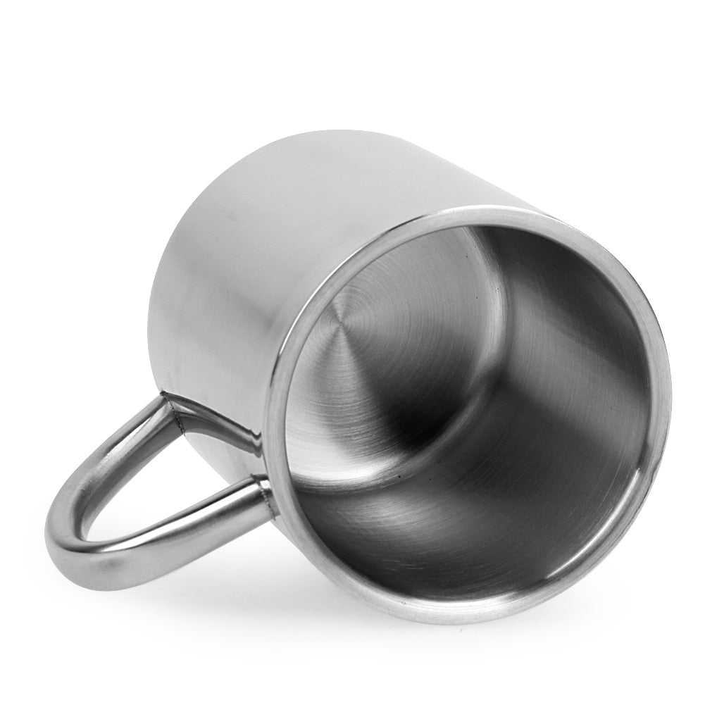 220ML Stainless Steel Coffee Cup / Portable / Camping / Travel Mug - stevesdecorandpets