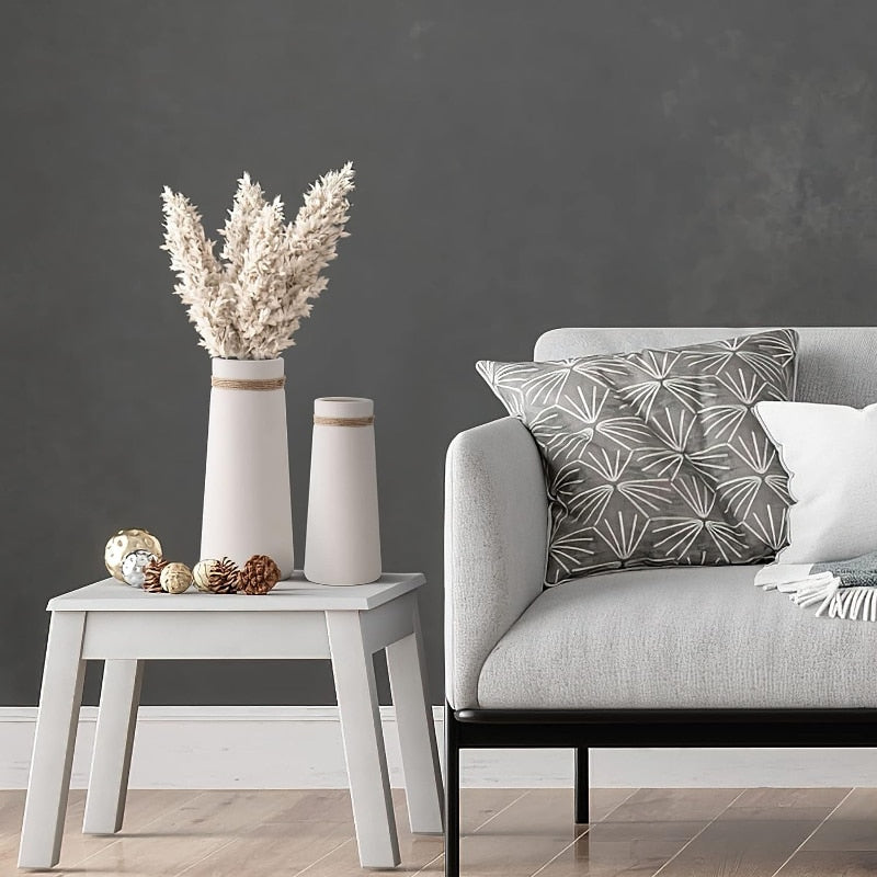 Flower Vases Home Decor White Grass - stevesdecorandpets