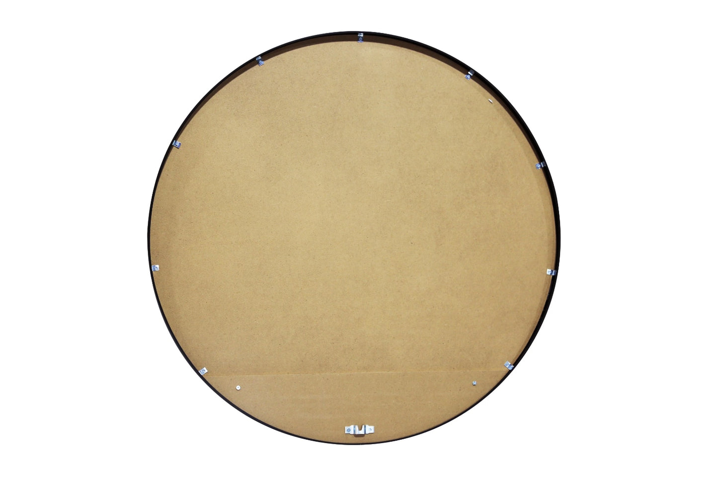 Wall Mirror Round, 32IN Diameter, Black Finish - stevesdecorandpets