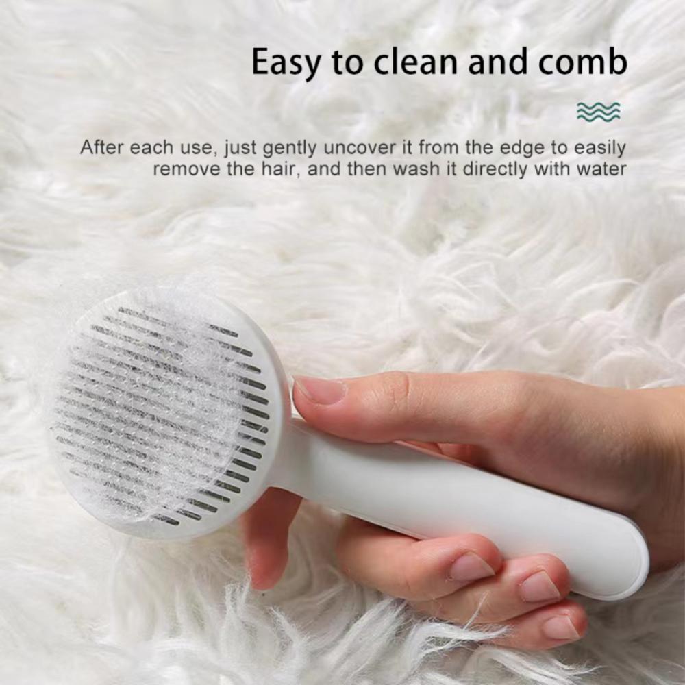 Pet Hair Comb Self Cleaning - stevesdecorandpets