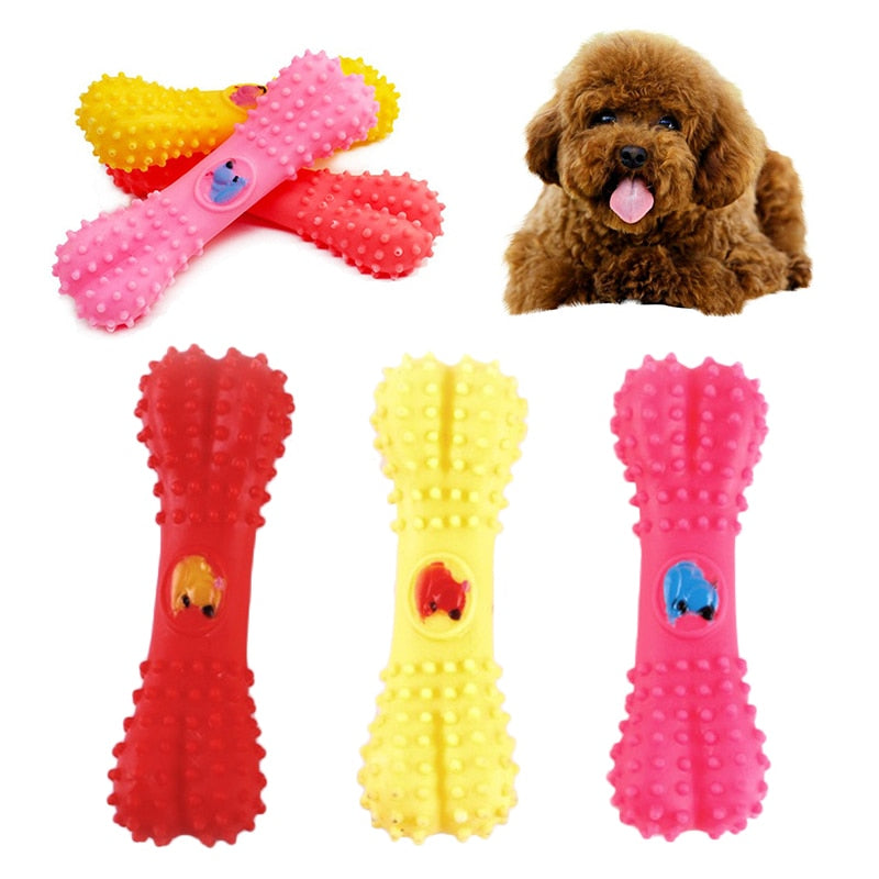 Pet Dog Chew Toys Rubber Bone - stevesdecorandpets