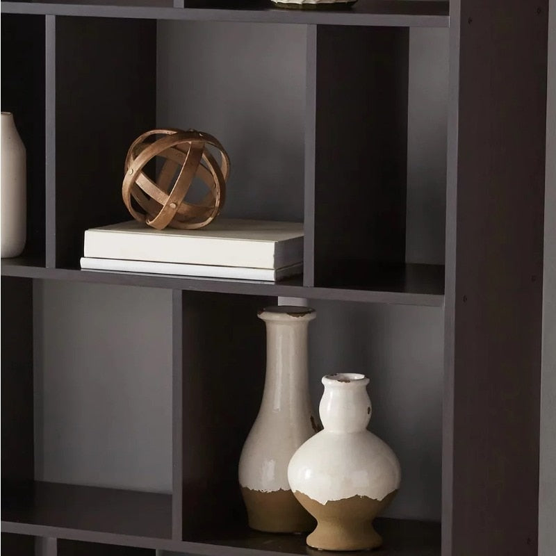 2-Cube Shelf Bookcase, Espresso - stevesdecorandpets