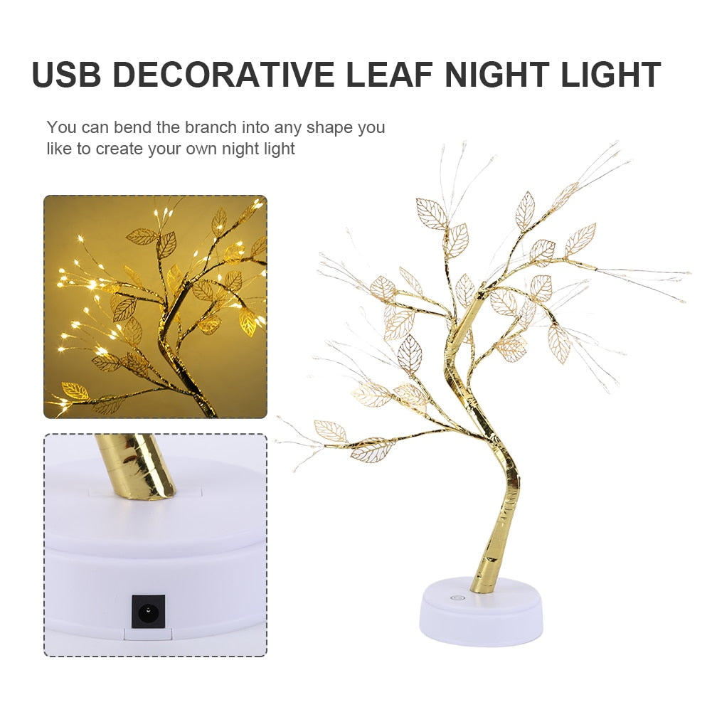 bonsai tree night light LED Bonsai Tree Light Battery Operated LED Night Light – stevesdecorandpets