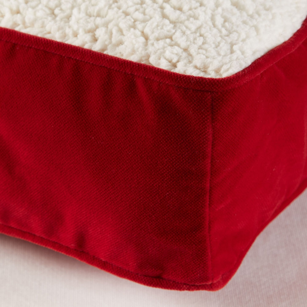 Dog Bed, Crimson, Medium (42 X 30 In.) - stevesdecorandpets