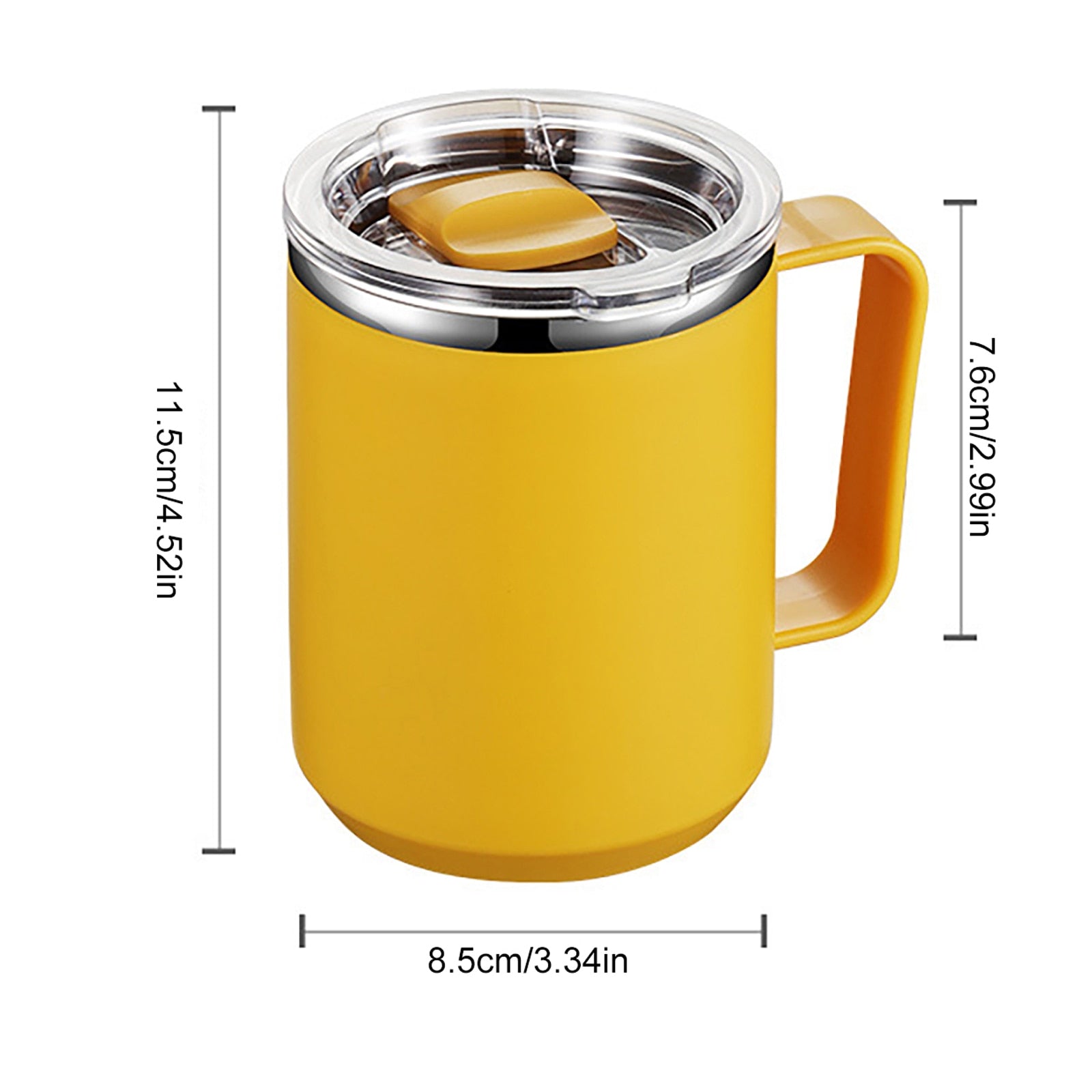 450ML Stainless Steel  Insulated Coffee Mug Coffee  Cold /  Hot - stevesdecorandpets