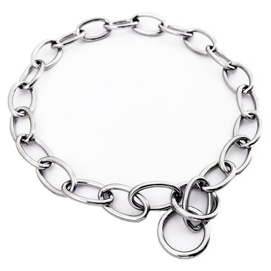 Heavy  Duty Solid Stainless Steel Dog Choke Chain Collar / Big Breeds - stevesdecorandpets