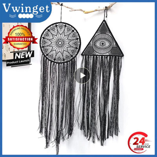 Dream Catcher Nordic Macrame With Crystal  Pendant - stevesdecorandpets