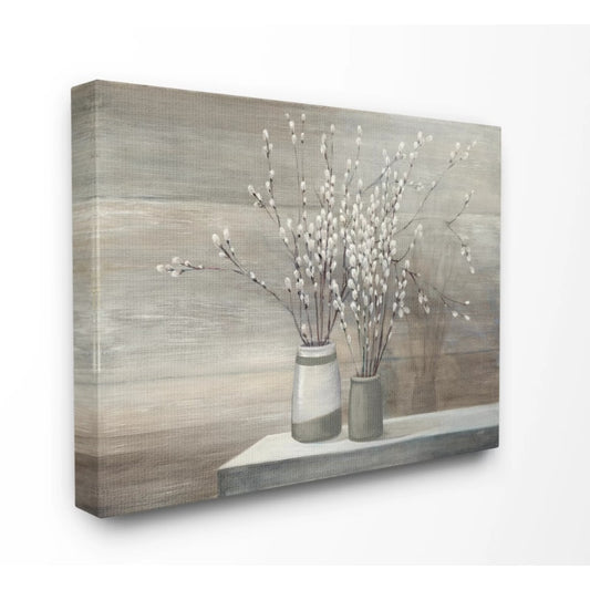 Pussy Willow Still Life Canvas Wall Art - stevesdecorandpets