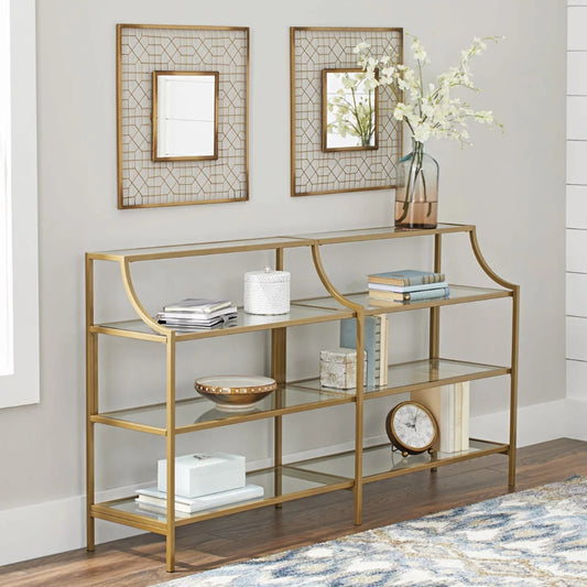 Console Table, Gold Finish - stevesdecorandpets