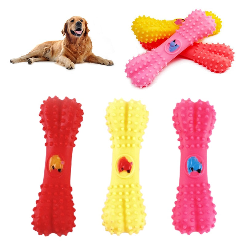 Pet Dog Chew Toys Rubber Bone - stevesdecorandpets