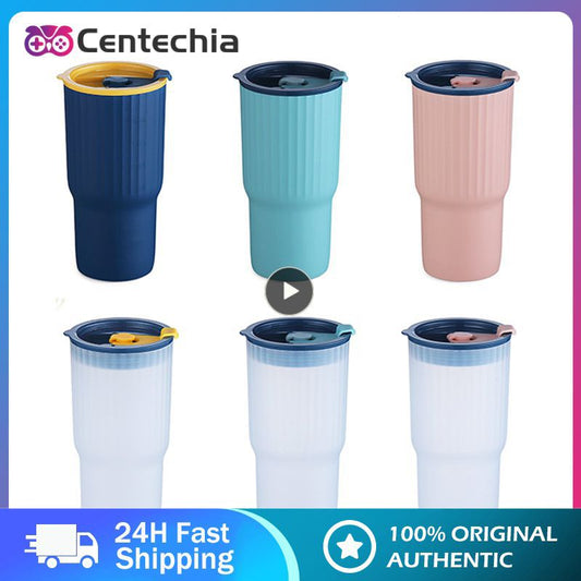 650ml  Water Cup Silicone Lids Coffee Cup - stevesdecorandpets