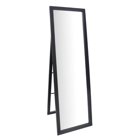 Full Length Mountable 60" Rectangular Standing Mirror, Black - stevesdecorandpets